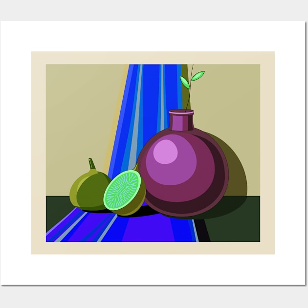 Bright still life with exotic fruit Wall Art by Gerchek